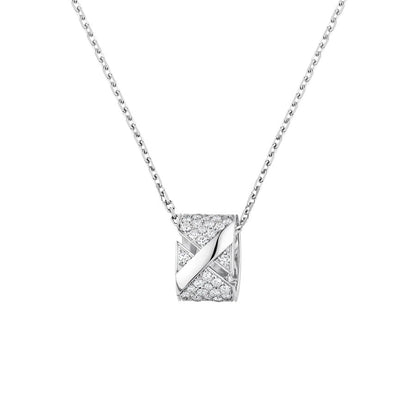 [Clover Jewels]LIENS EVIDENCE DIAMOND PAVED NECKLACE