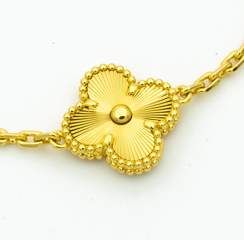 [Clover Jewels]CLOVER BRACELET 5 MOTIFS GOLD DIAMOND