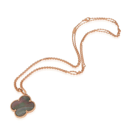 [Clover Jewels]CLOVER 25MM GOLD DARK MOP BIG CLOVER NECKLACE