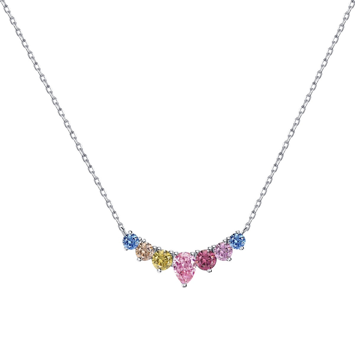 [Clover Jewels]Dainty Colorful Heart Necklace