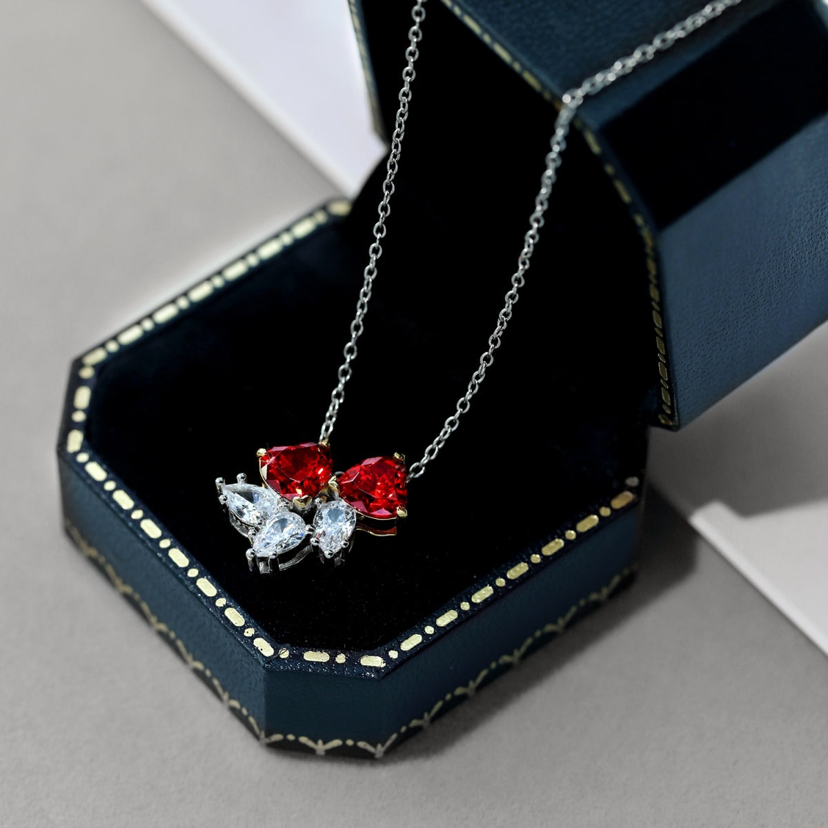 [Clover Jewels]Dainty Red Heart Necklace