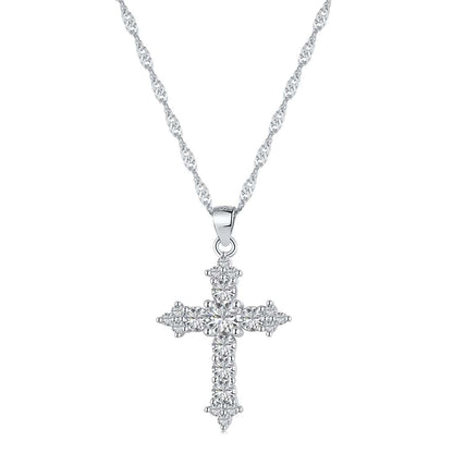 [Clover Jewels]Delicate Cross Shape Necklace