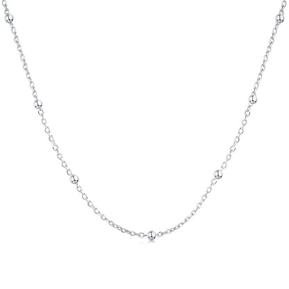 [Clover Jewels]Small Bead Clavicle Chain Simple Necklace