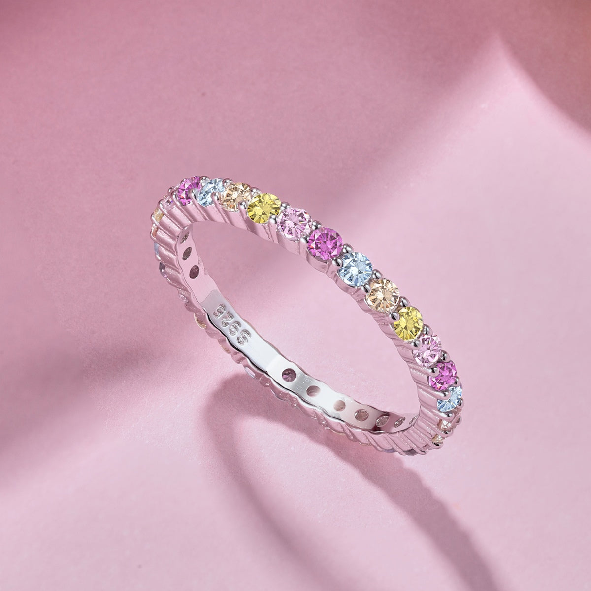 [Clover Jewels]Elegant Vivid Round Cut Daily Ring