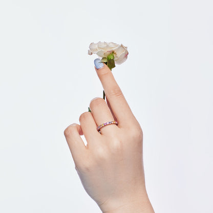 [Clover Jewels]Dazzling Resplendent Round Cut Party Ring