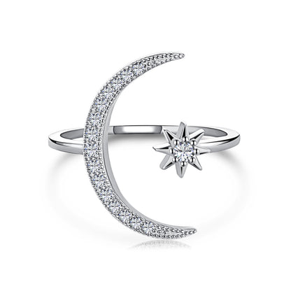 [Clover Jewels]Eternity Moon & Star Ring