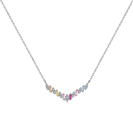 [Clover Jewels]Dazzling Rainbow Necklace