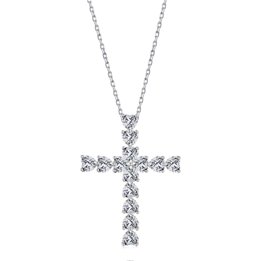 [Clover Jewels]Radiant Cross Shape Necklace