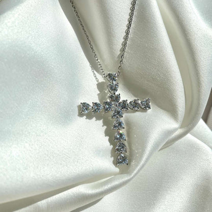 [Clover Jewels]Radiant Cross Shape Necklace