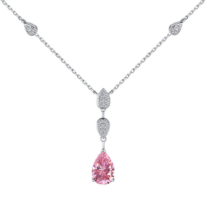 [Clover Jewels]Dazzling Pear Cut Necklace