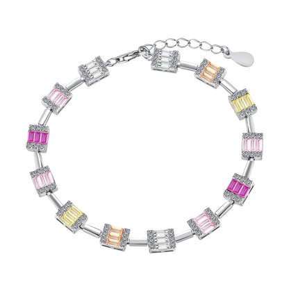 [Clover Jewels]Dainty Charming Emerald Cut Daily Bracelet