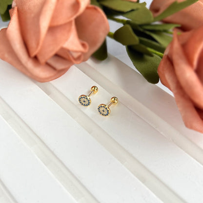 [Clover Jewels]Devil's Eye Ear Bone Nail Earrings