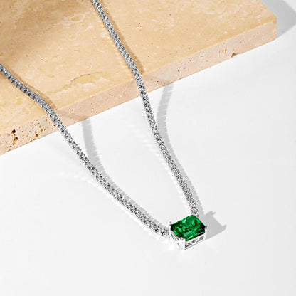 [Clover Jewels]4.0 Carat Elegant Radiant Cut Necklace