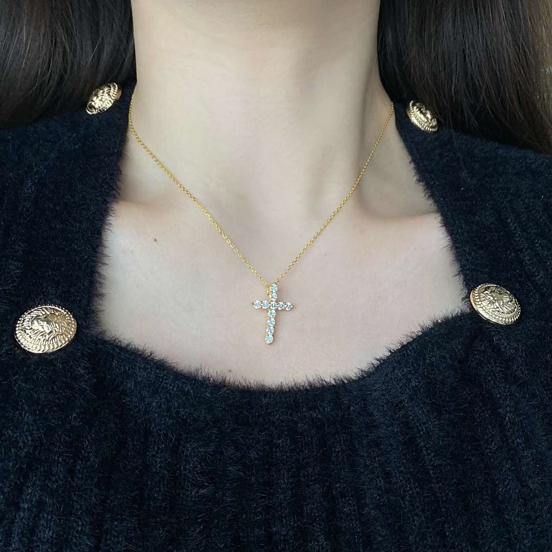 [Clover Jewels]Unique Cross Shape Necklace