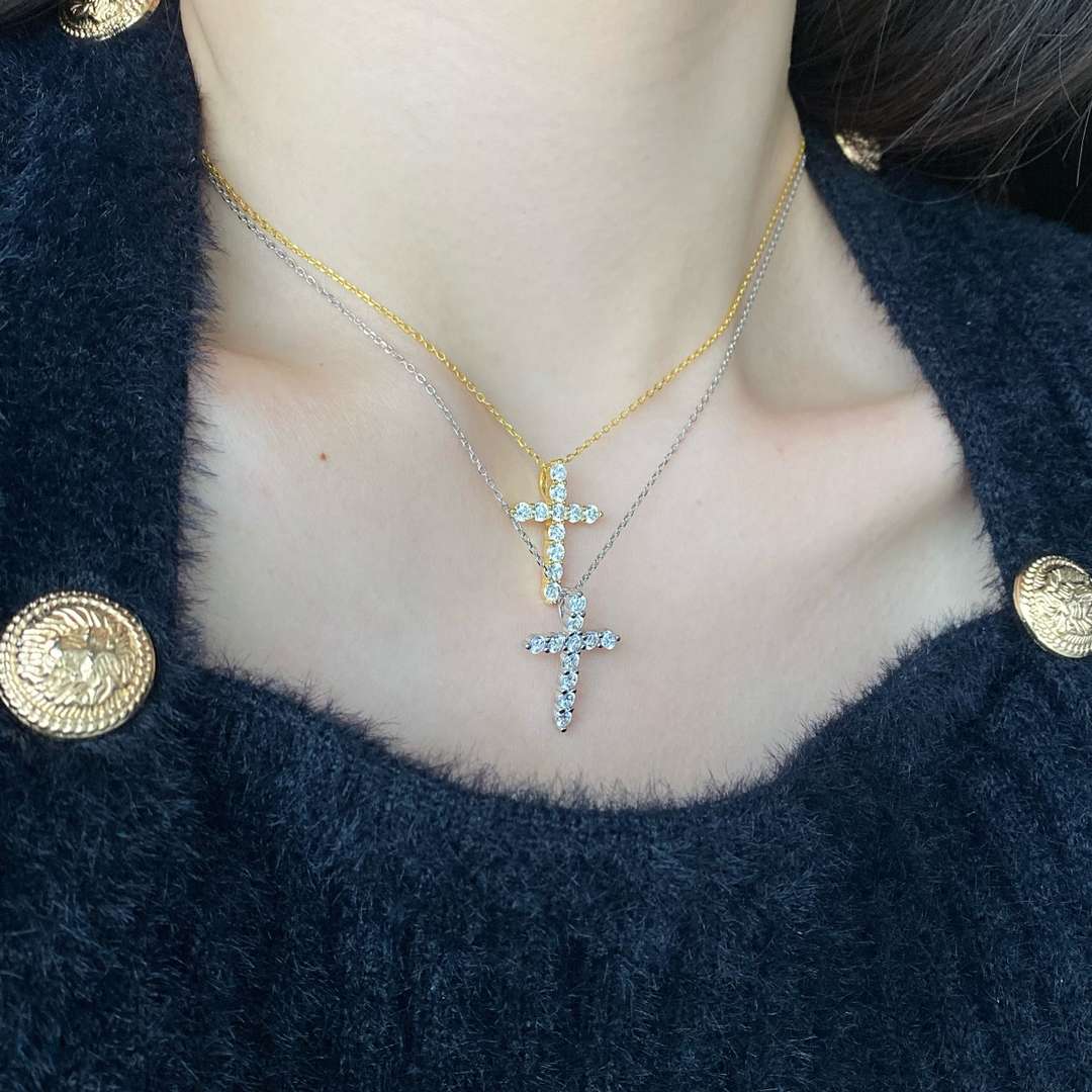 [Clover Jewels]Unique Cross Shape Necklace