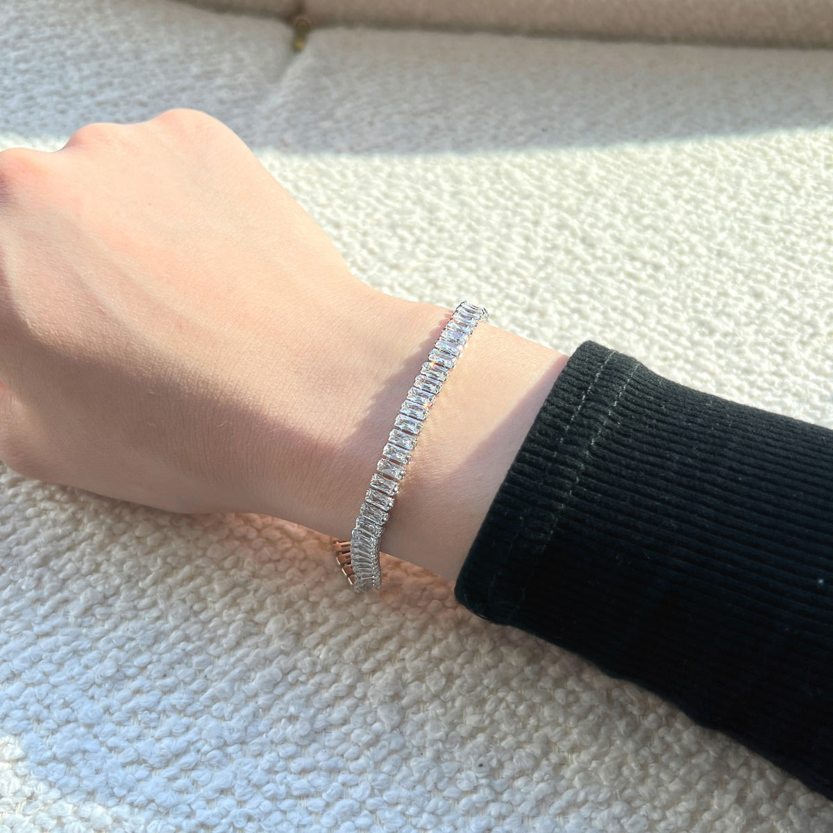 [Clover Jewels]Exquisite Emerald Cut Daily Bracelet