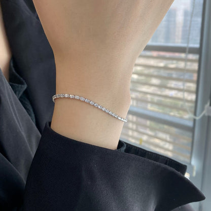 [Clover Jewels]Elegant Emerald Cut Daily Bracelet