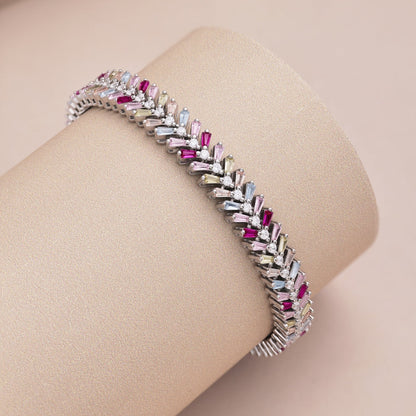 [Clover Jewels]Dainty Radiant Emerald Cut Daily Bracelet