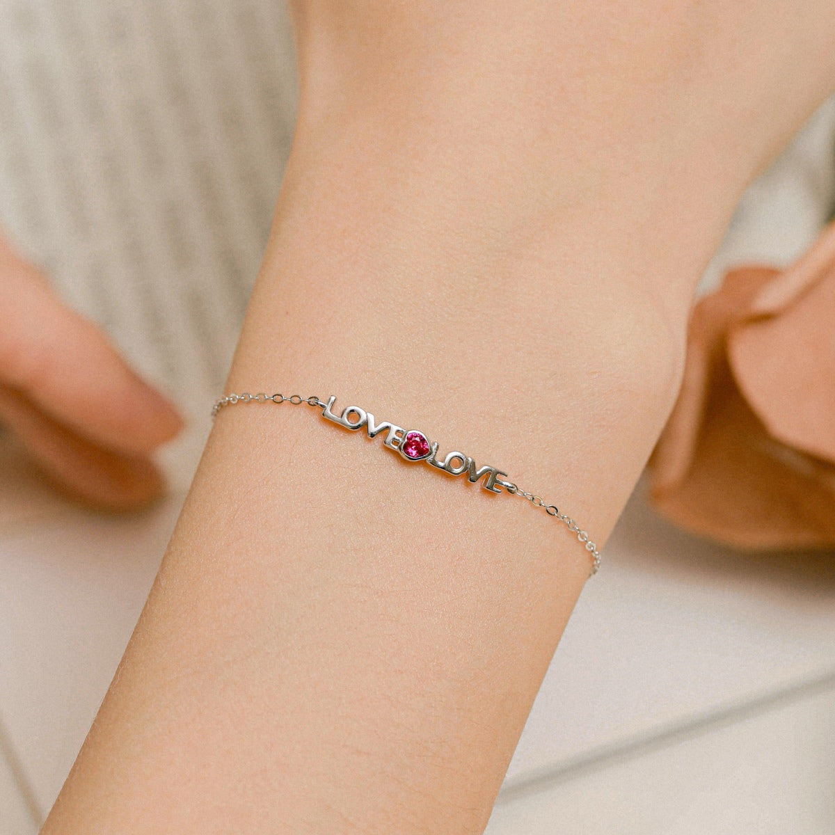 [Clover Jewels]Romantic Heart Shape Lover Bracelet