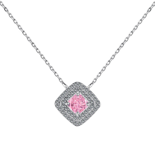 [Clover Jewels]Sparkling Asscher Cut Necklace