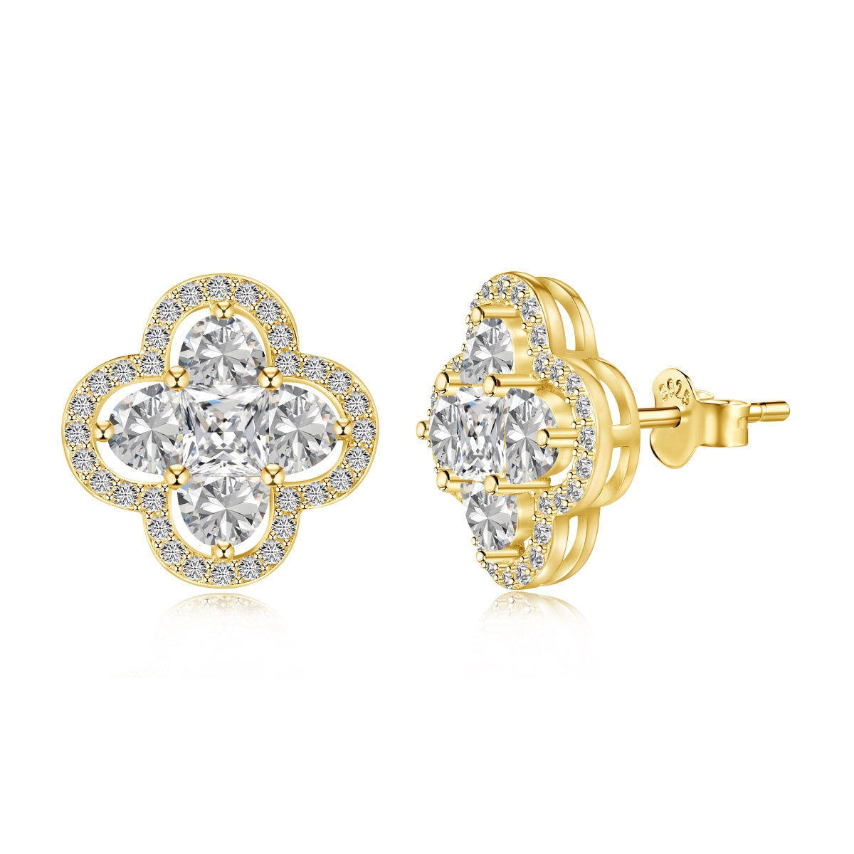 [Clover Jewels]Lucky Four-Leaf Clover Exquisite Earrings