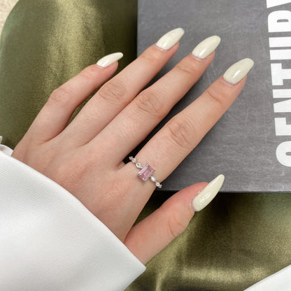 [Clover Jewels]1.0 Carat Dainty Resplendent Radiant Cut Daily Ring