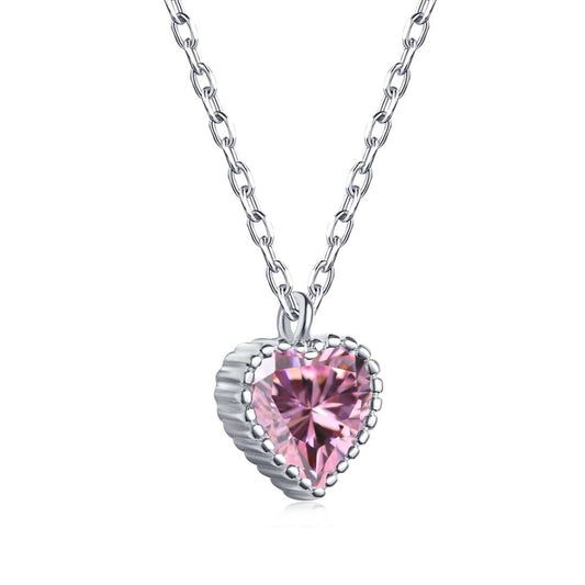 [Clover Jewels]Ornate Heart Shape Necklace