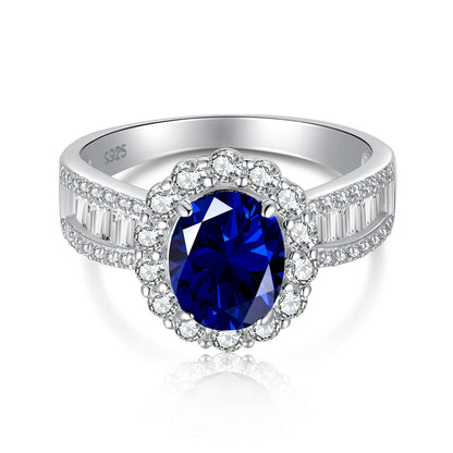 [Clover Jewels]1.5 Carat Dazzling Charming Oval Cut Banquet Ring