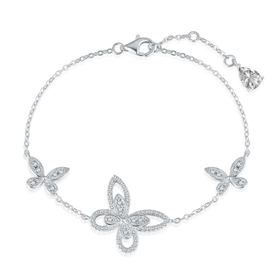 [Clover Jewels]Delicate Butterfly Pendant Bracelet