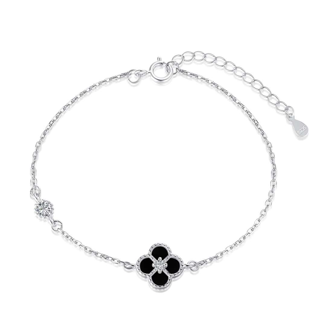 [Clover Jewels]Delicate Four Leaf Clover Bracelet