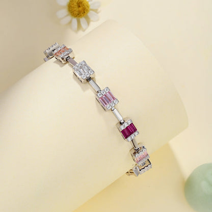 [Clover Jewels]Dainty Charming Emerald Cut Daily Bracelet