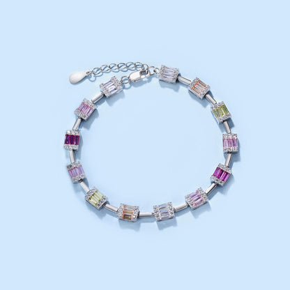 [Clover Jewels]Dainty Charming Emerald Cut Daily Bracelet