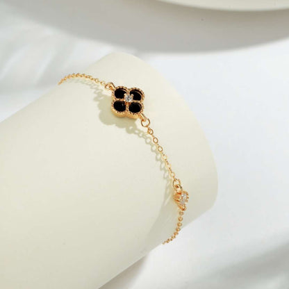 [Clover Jewels]Delicate Four Leaf Clover Bracelet