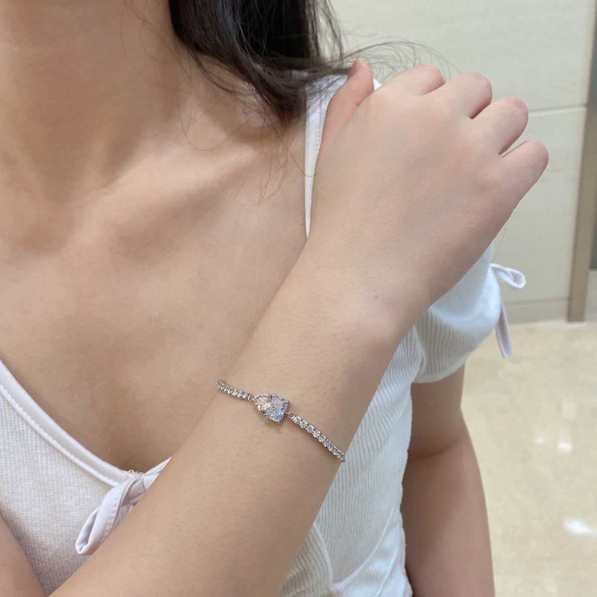 [Clover Jewels]Dazzling Unique Multi Shape Lover Bracelet