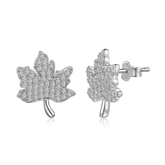 [Clover Jewels]Exquisite Maple Leaf Design Earrings