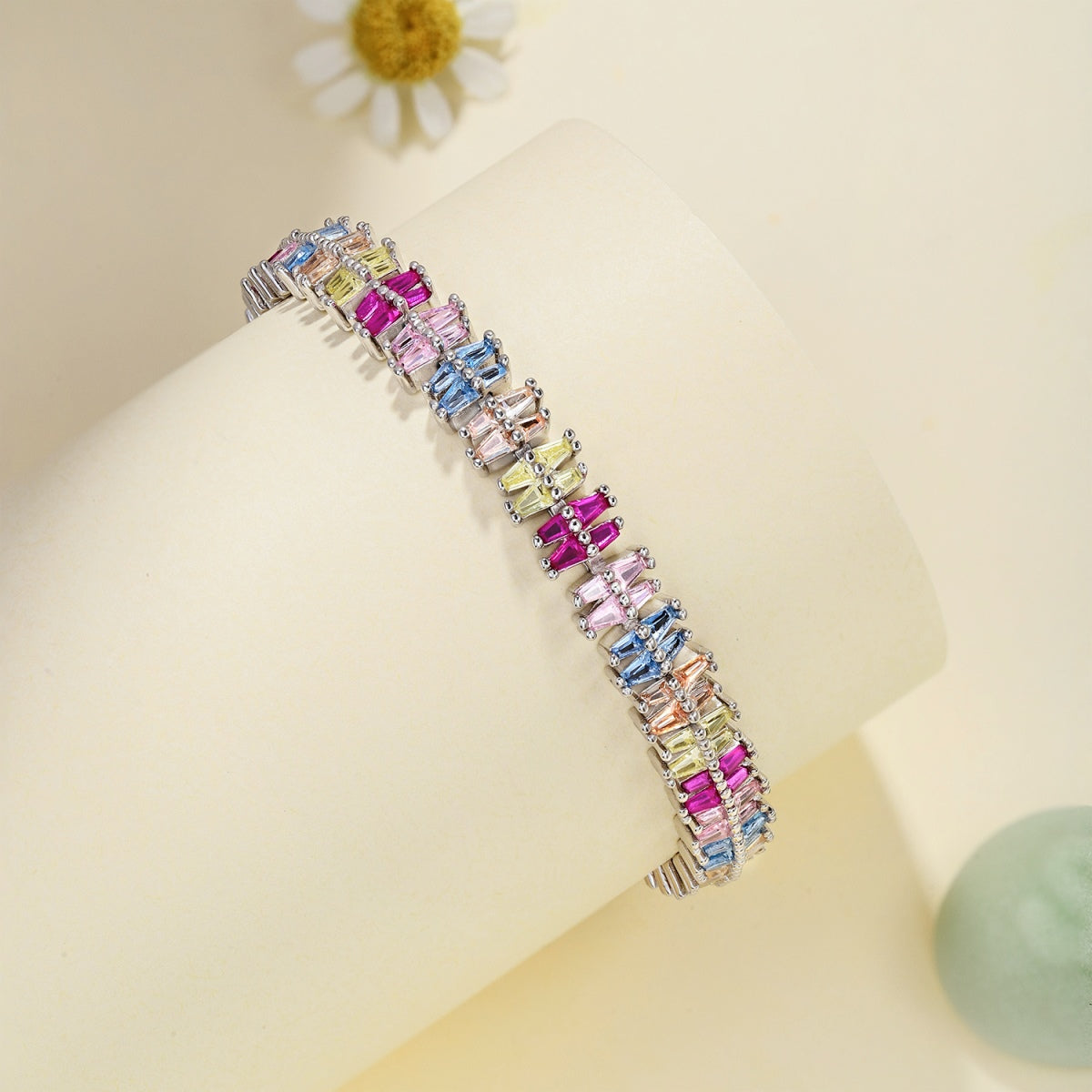 [Clover Jewels]Sparkling Exquisite Multi Cut Party Bracelet