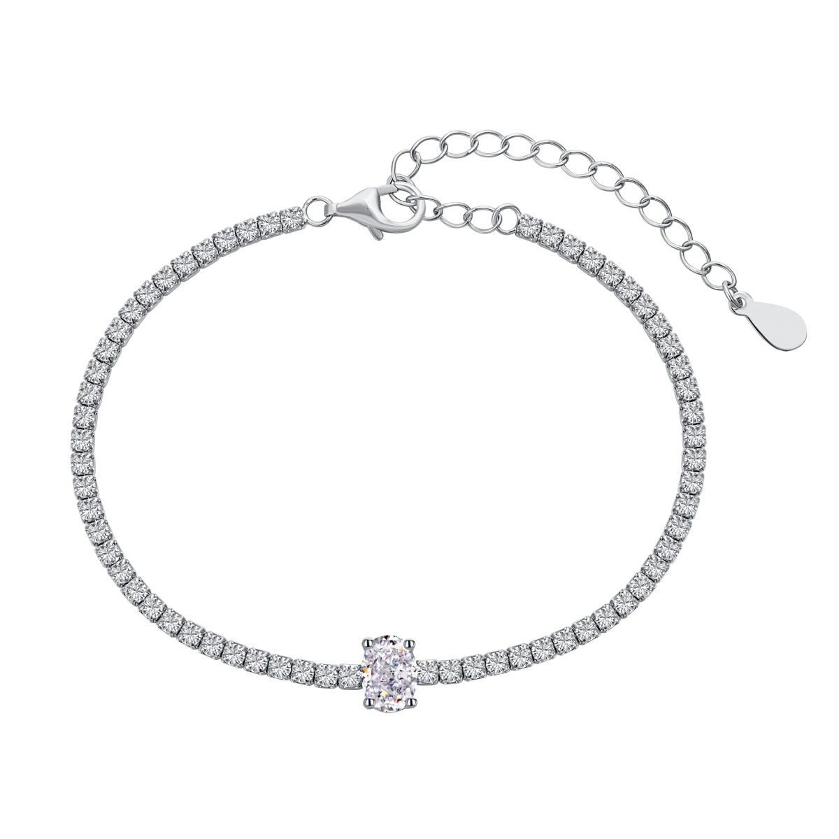 [Clover Jewels]0.75 Carat Exquisite Oval Cut Daily Bracelet