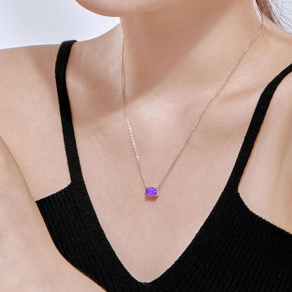 [Clover Jewels]Luxurious Square Shape Colorful Necalack