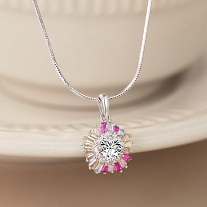 [Clover Jewels]Charming Flower Colorful Necklace