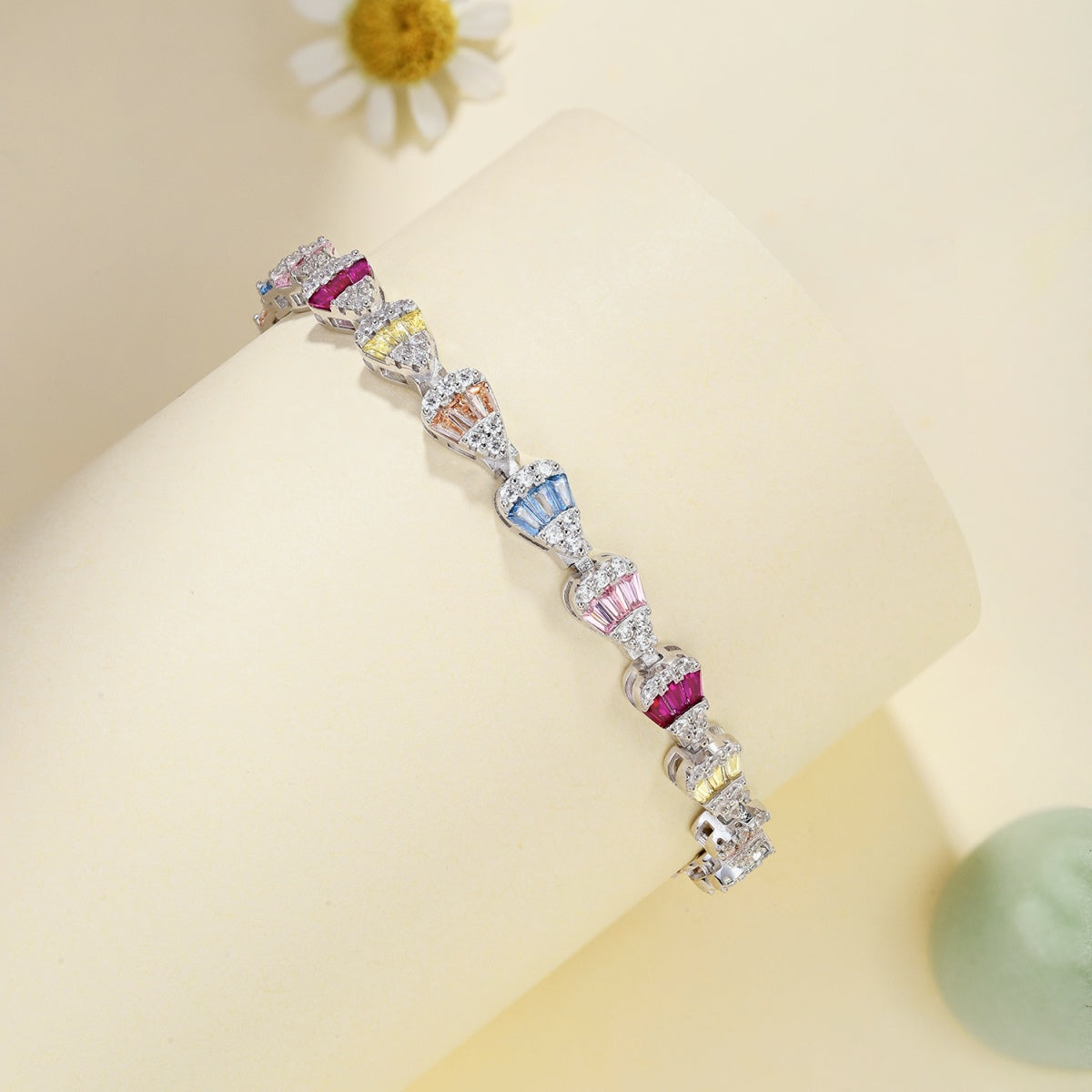 [Clover Jewels]Radiant Water Drop Shape Daily Bracelet