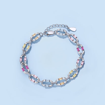 [Clover Jewels]Dazzling Colorful Daily Bracelet