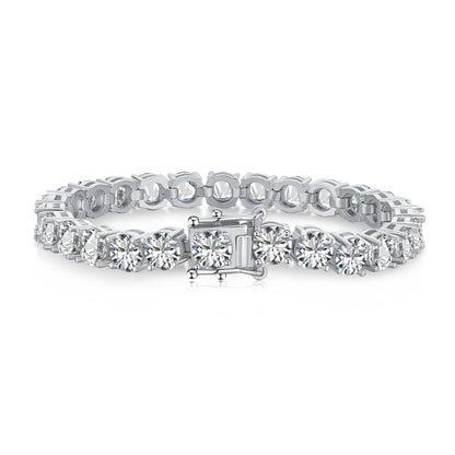 [Clover Jewels]0.75 Carat Dazzling Round Cut Wedding Bracelet