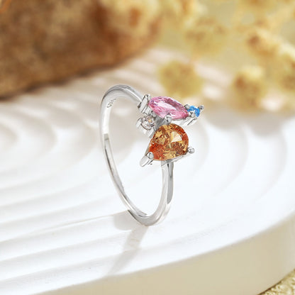 [Clover Jewels]Radiant Colorful Multi Cut Daily Ring