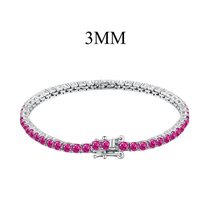 [Clover Jewels]Radiant Colorful Round Cut Party Bracelet