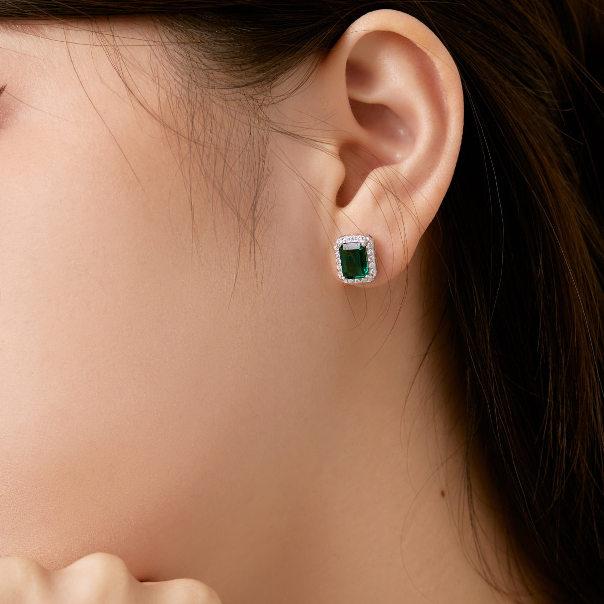 [Clover Jewels]Luxurious Dainty Emerald Cut Banquet Earrings