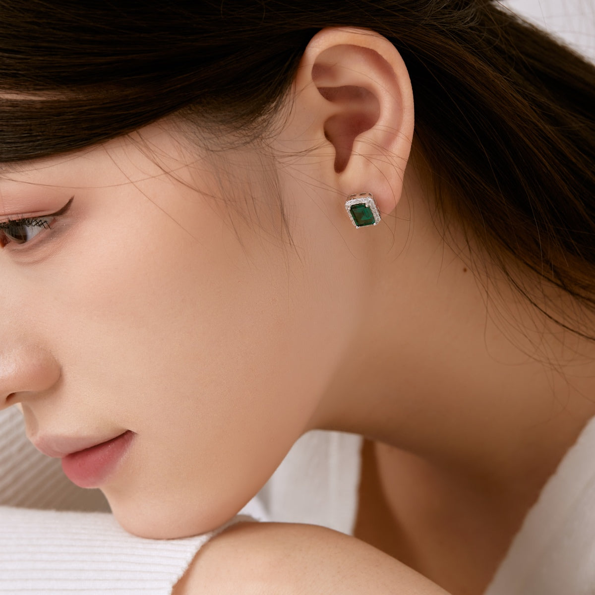 [Clover Jewels]Luxurious Dainty Emerald Cut Banquet Earrings