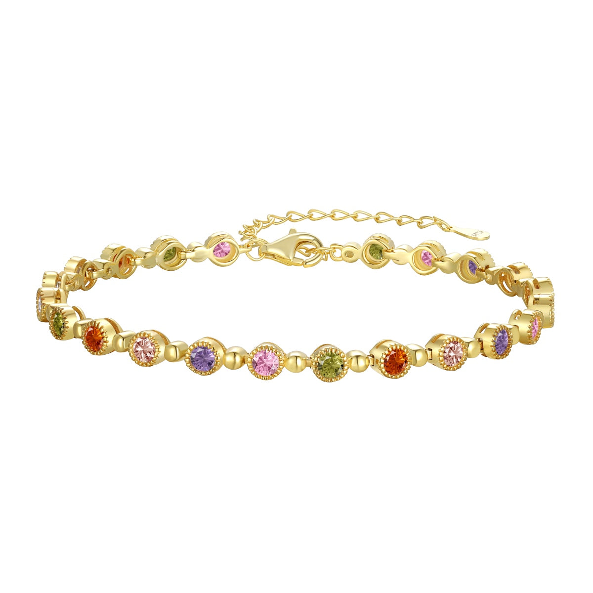 [Clover Jewels]Sparkling Exquisite Round Cut Party Bracelet