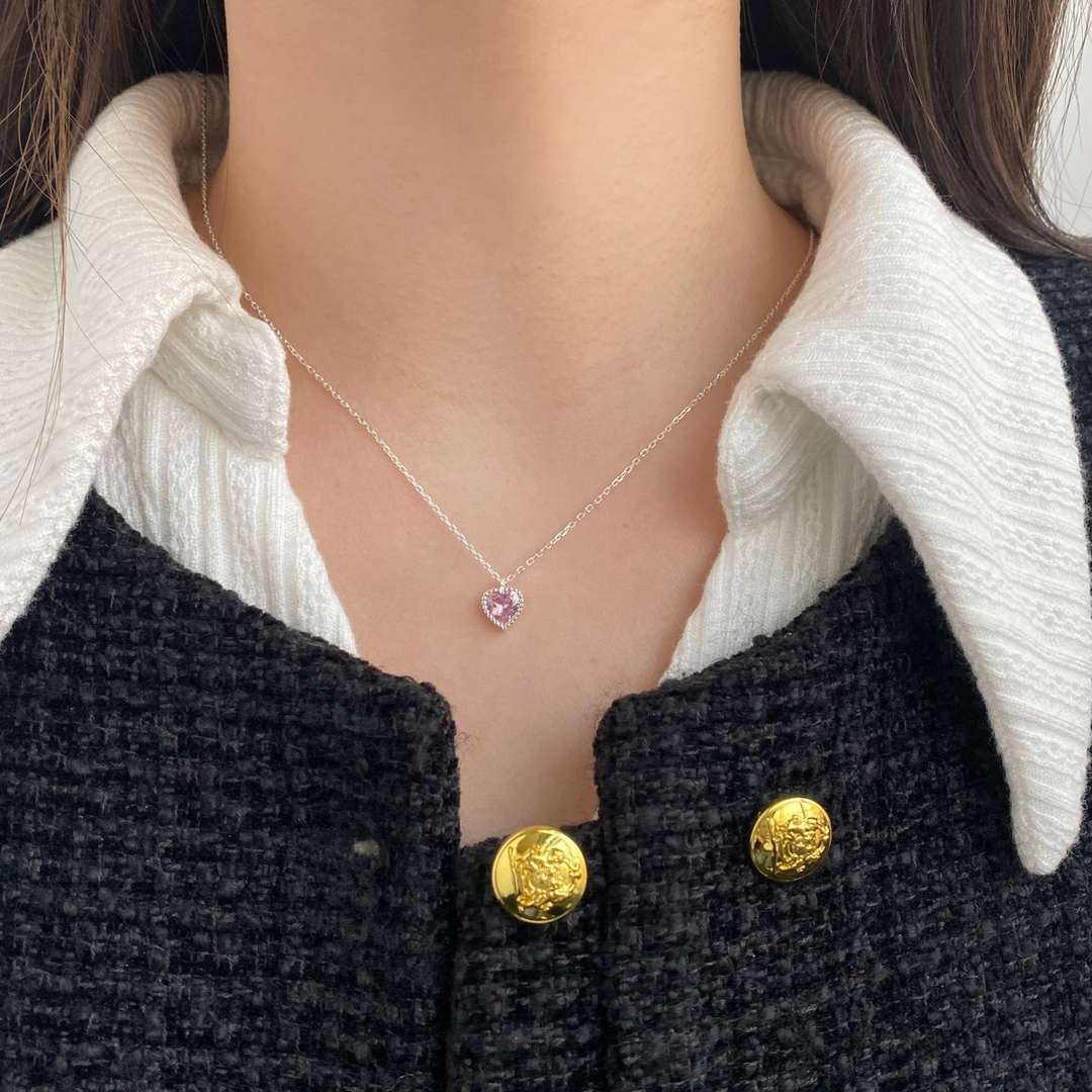 [Clover Jewels]Ornate Heart Shape Necklace