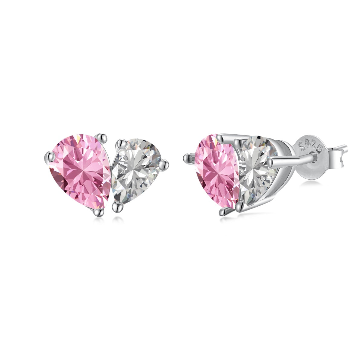 [Clover Jewels]Dazzling Elegant Heart Cut Lover Earrings