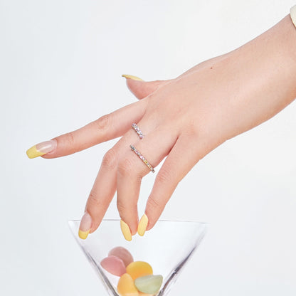 [Clover Jewels]Charming Colorful Round Cut Daily Ring